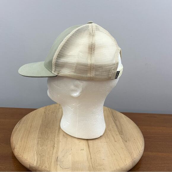 Simms Trout Patch Trucker Hat Mesh SnapBack Fishing Grey Orange Adjustable - Picture 4 of 7